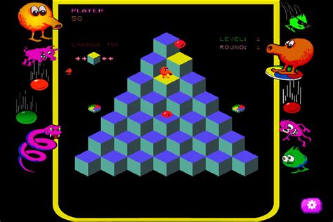 Qbert:  A Retro Puzzle Platform Masterpiece Filled With Quirky Characters and Colorful Challenges!